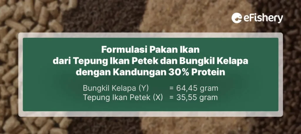 formulasi pakan ikan 30 persen protein