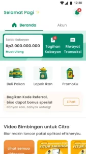 buka aplikasi efisheryku