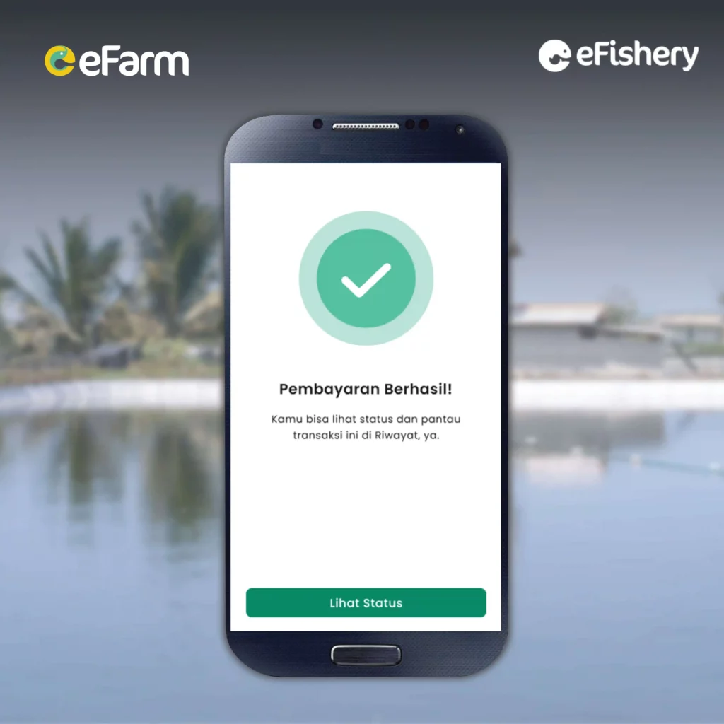 pembayaran berhasil di toko budidaya efarm