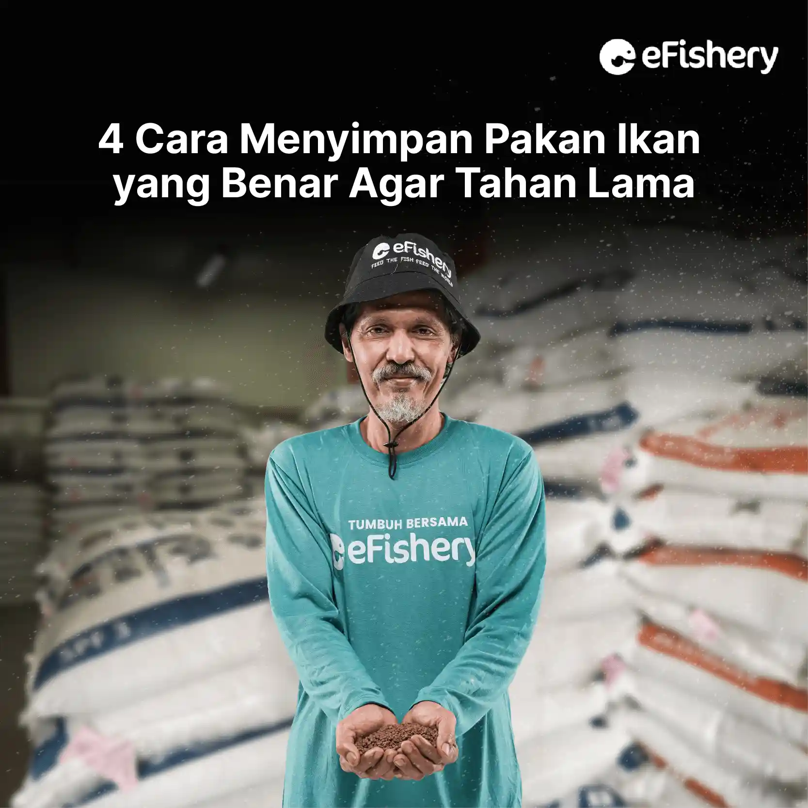 cara menyimpan pakan ikan