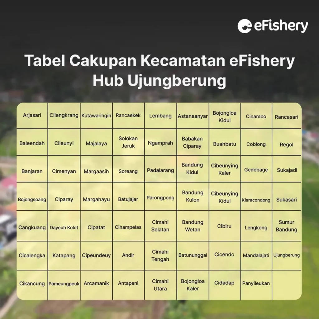 cakupan efishery hub ujungberung