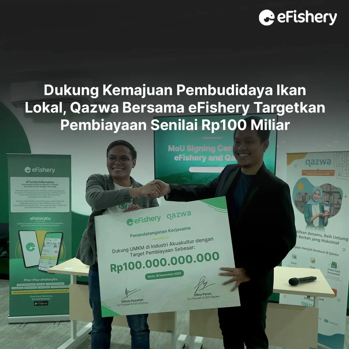 qazwa bersama efishery targetkan pembiayaan 100 miliar