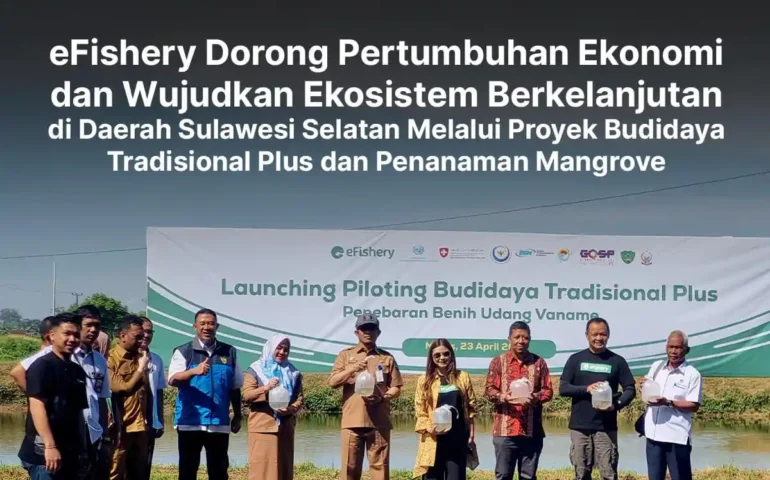 proyek efishery budidaya tradisional plus dan penanaman mangrove di sulawesi selatan