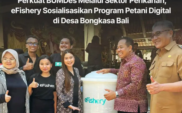 efishery sosialisasikan program petani digital di desa bongkasa bali