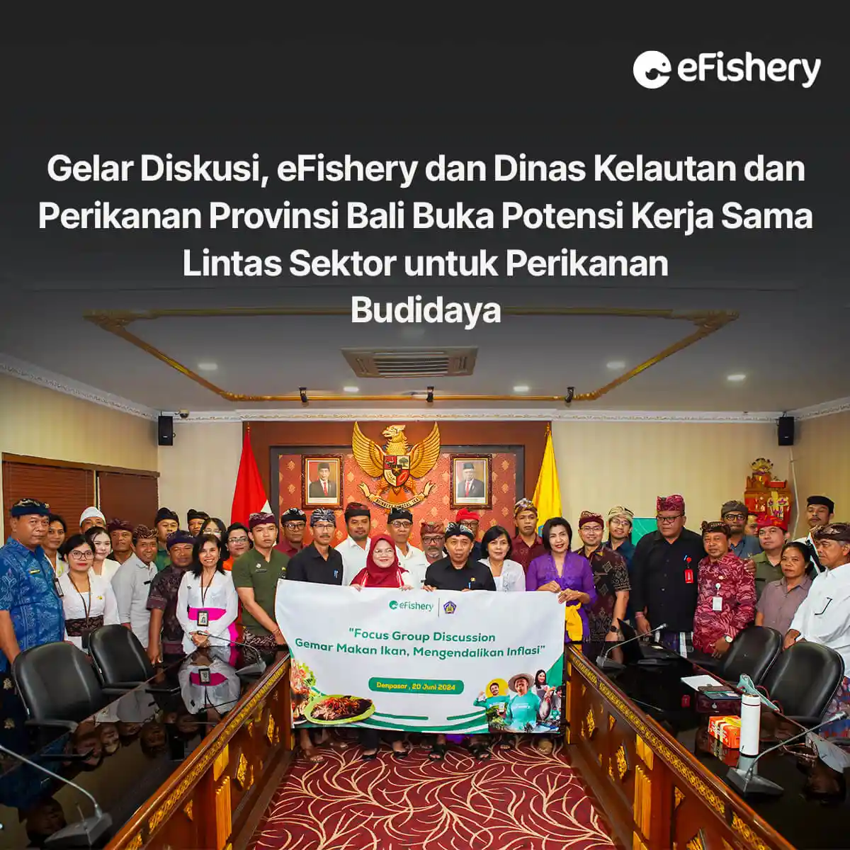 efishery gelar diskusi dengan dinas kelautan dan perikanan bali